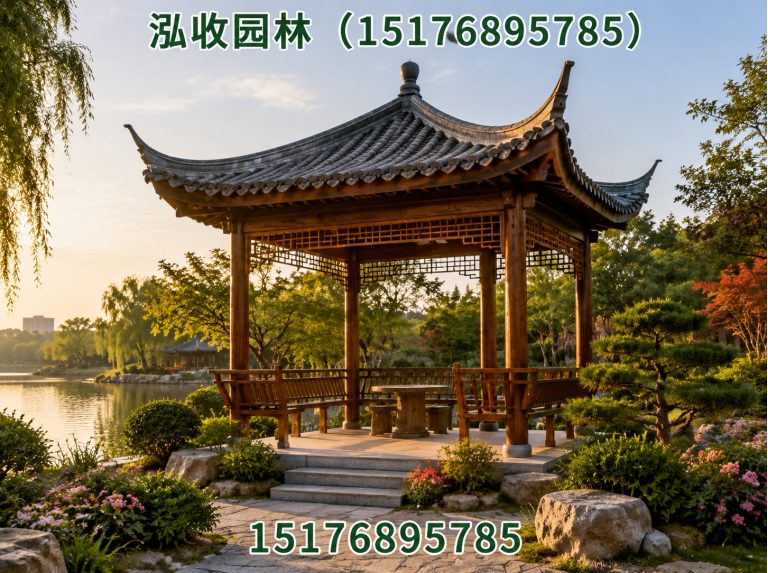 肇庆防腐木凉亭展示图